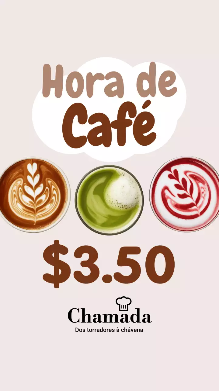 Postagem promocional de café moderno bege no Instagram