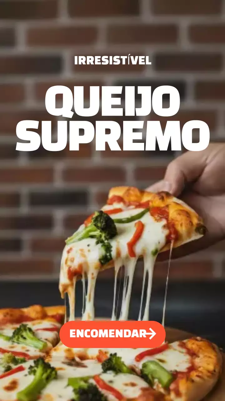 Publicação no Instagram do anúncio da Brown Modern Pizza
