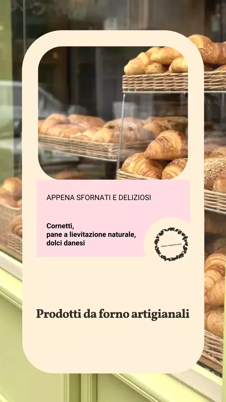 Storia di Instagram della promozione Beige Bakery