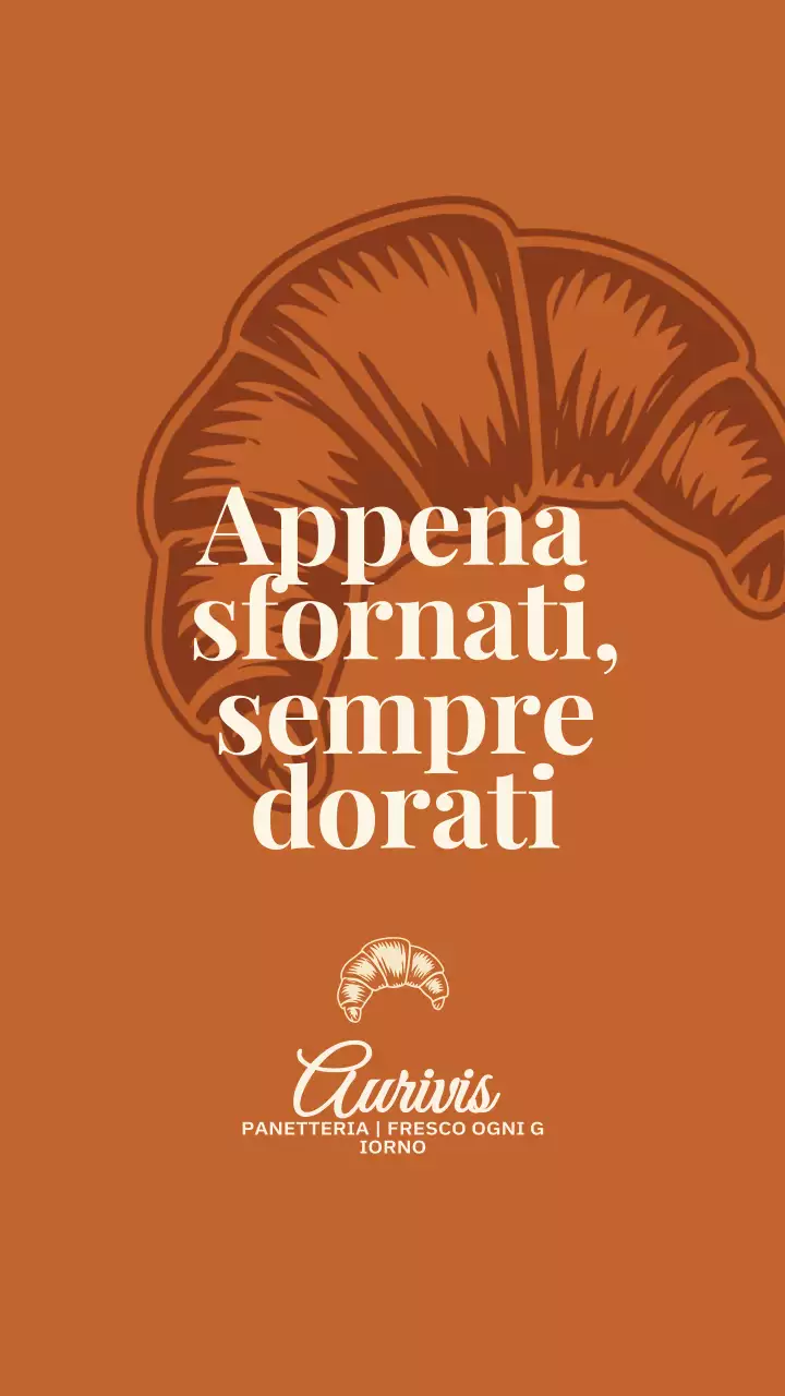 Post su Instagram con la pubblicità di Orange Retro Bakery