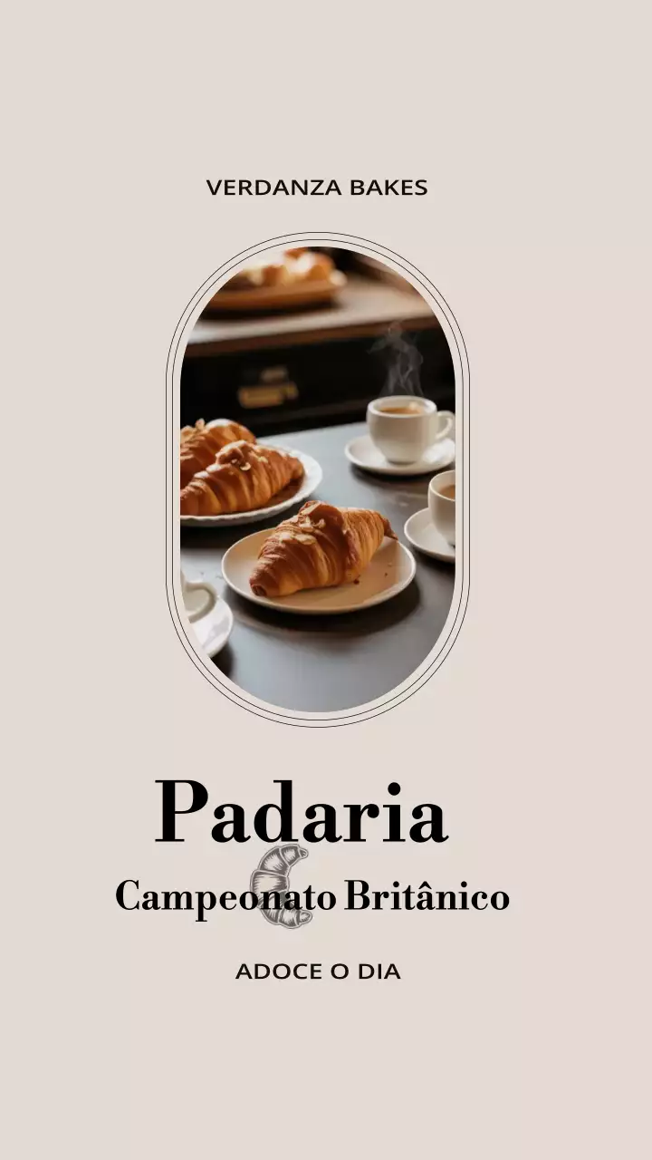 Postagem promocional do Instagram da Bege Elegant Bakery