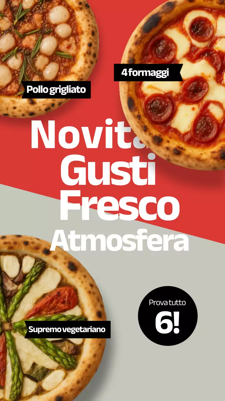 Pubblicità di Red Modern Pizza su Instagram