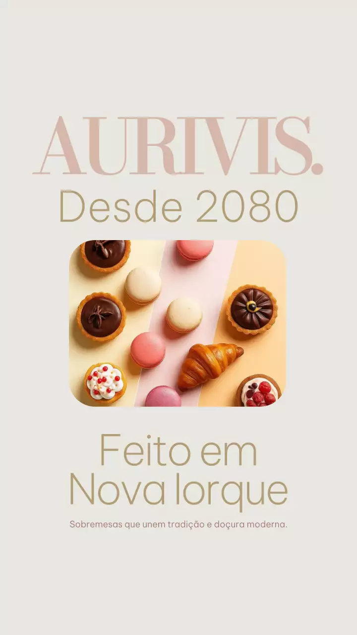 Anúncio de sobremesa moderna bege