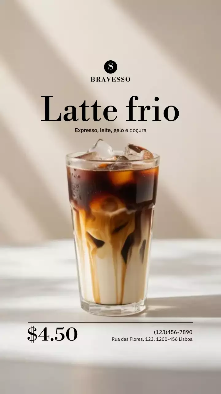 Postagem promocional de café moderno bege no Instagram