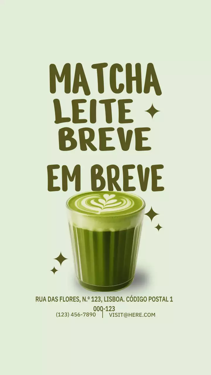 Postagem no Instagram para promoção de bebidas da moda verde