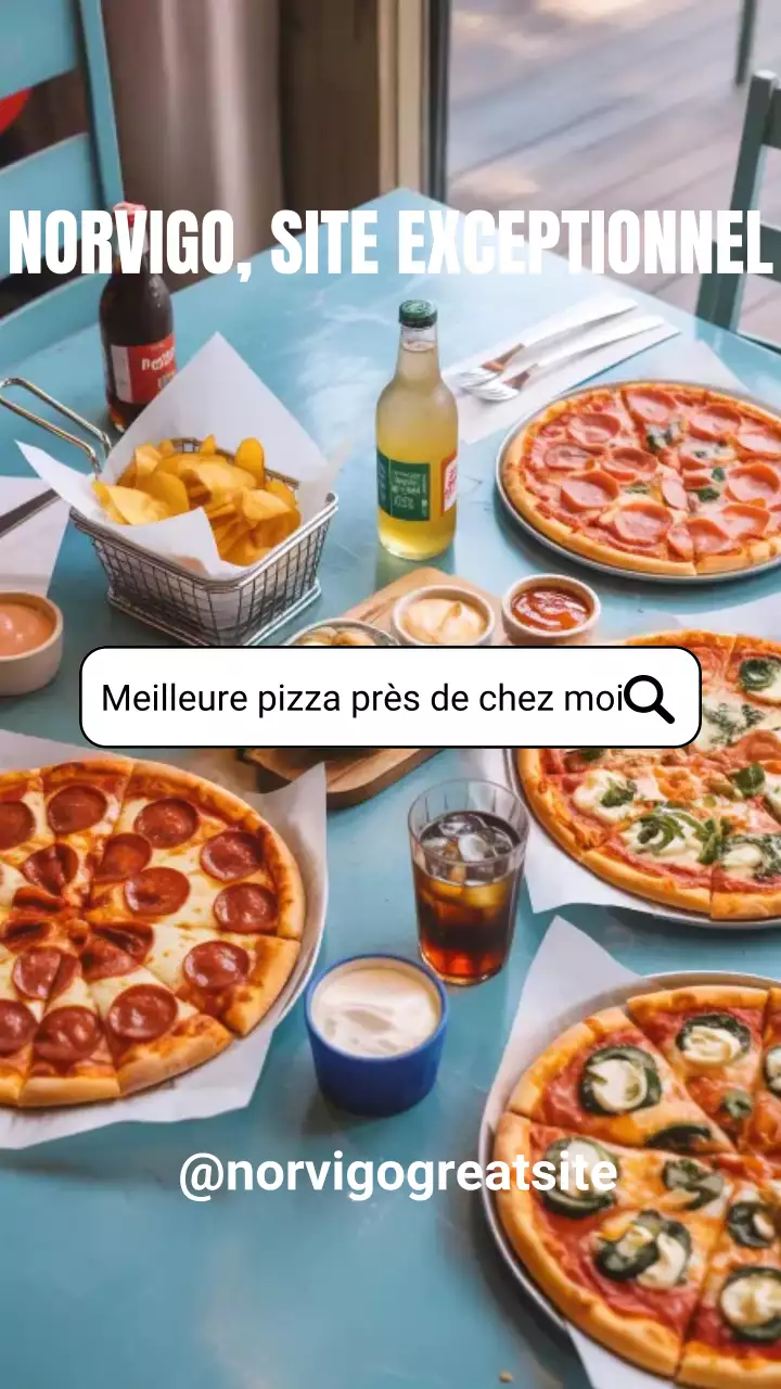 Publicité Instagram pour Blue Modern Pizza