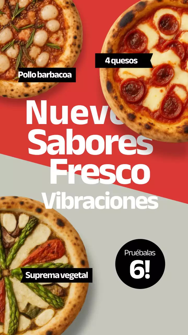 Publicación de Instagram del anuncio de Red Modern Pizza