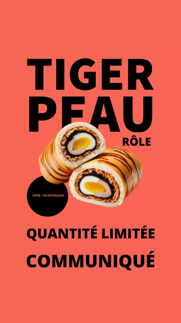 Histoire Instagram de la promotion de la nourriture moderne d'Orange