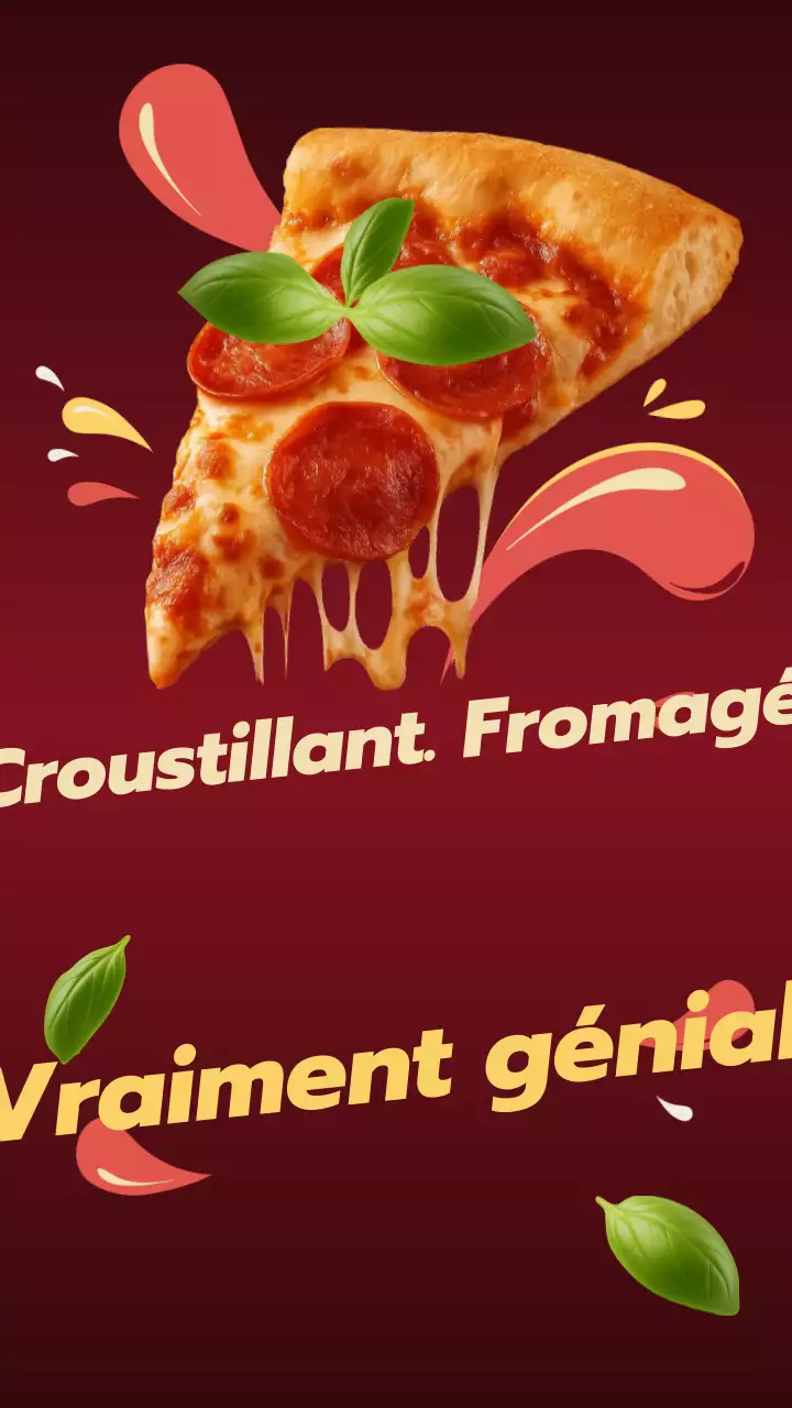 Publicité Instagram pour Red Bold Pizza