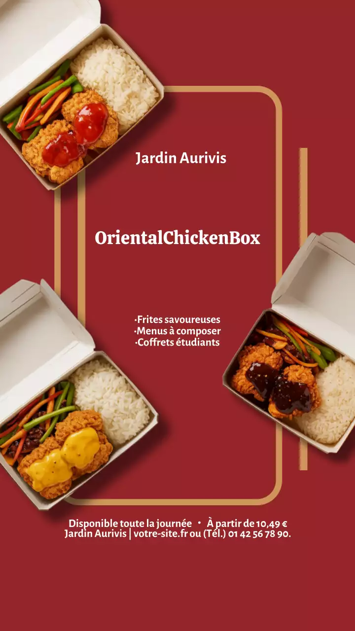 Publicité Instagram pour Red Modern Chicken