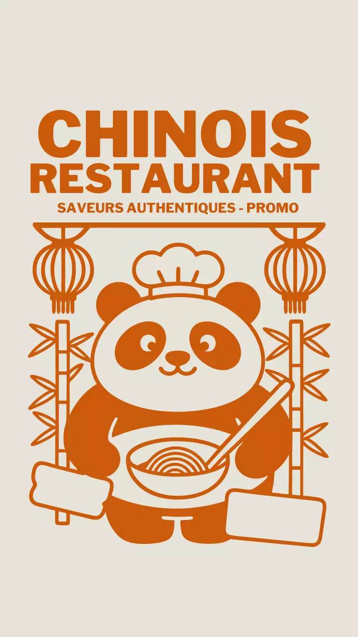 Histoire Instagram de promotion du restaurant traditionnel Orange