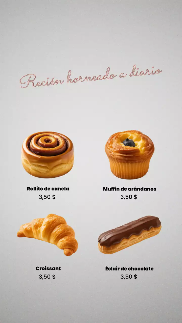 Historia de Instagram de Favoritos del Menú de Modern Bakery