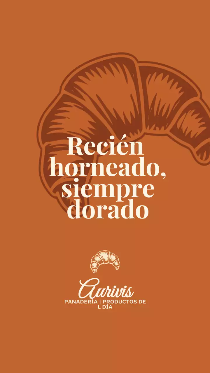 Publicidad de la panadería Orange Retro en Instagram