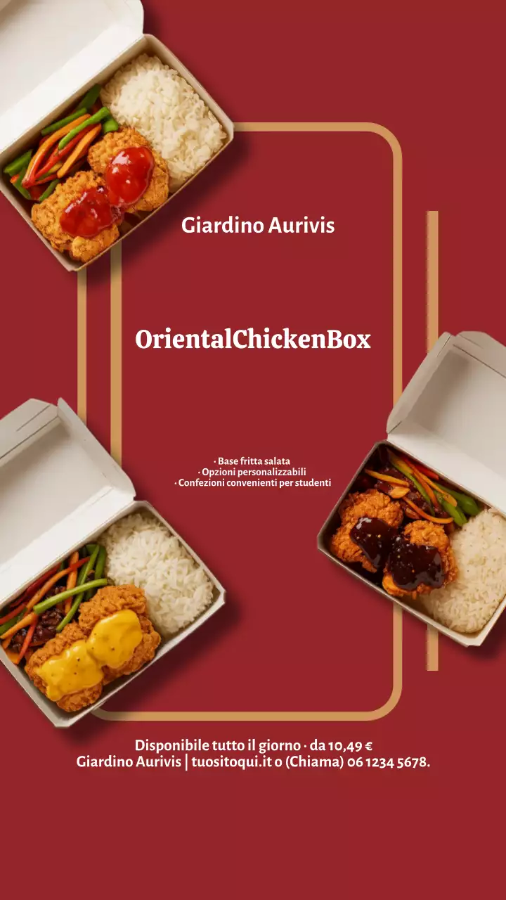 Pubblicità di Red Modern Chicken su Instagram