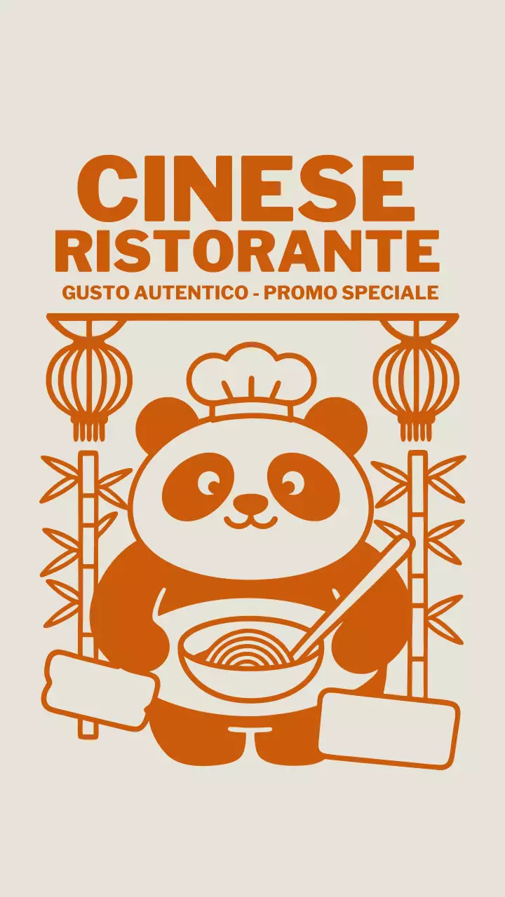 Storia di Instagram promozionale del ristorante tradizionale Orange