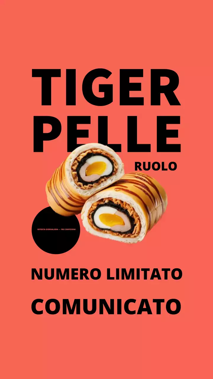 Storia di Instagram della promozione Orange Modern Food