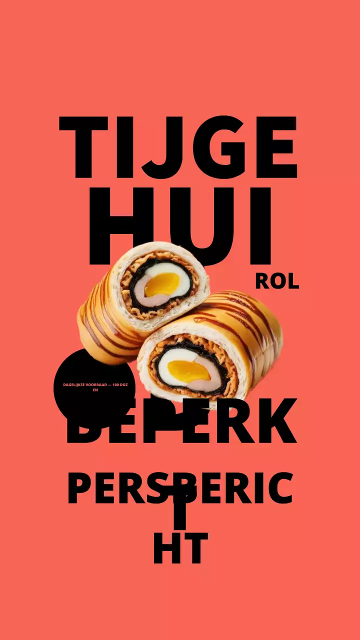 Instagram-verhaal van Orange Modern Food Promotion