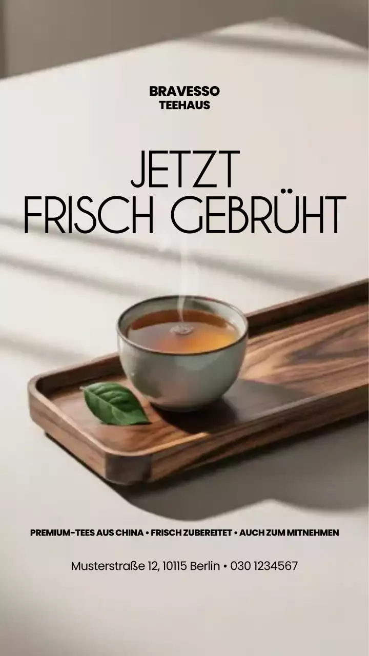 Instagram-Beitrag zur Werbung für Brown Minimalist Tea