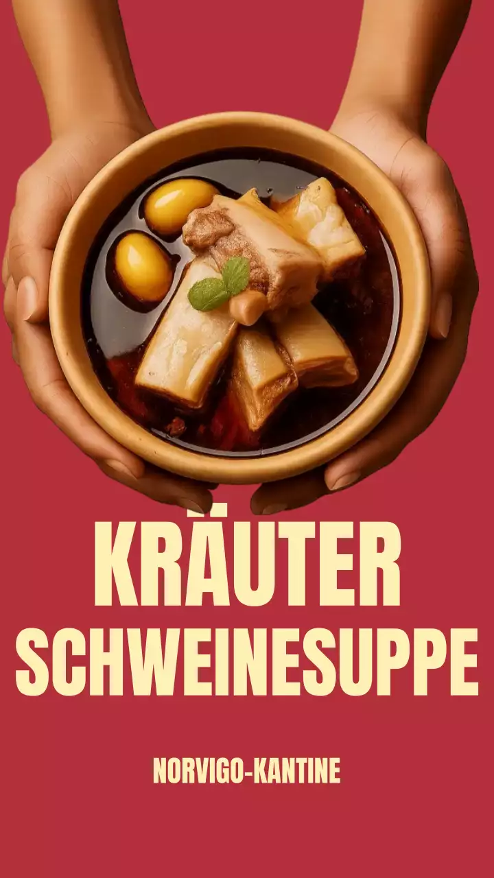 Instagram-Story zur Werbung für traditionelle rote Suppe