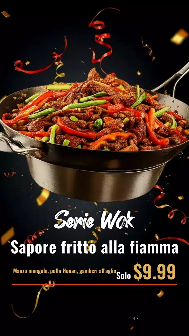 Storia di Instagram della promozione di Black Bold Food