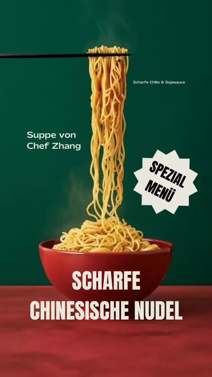 Instagram-Story zur Werbung für Red Modern Noodle