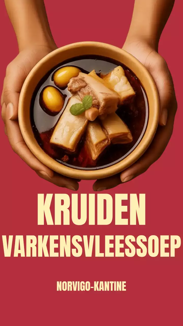 Advertentie voor rode traditionele soep op Instagram