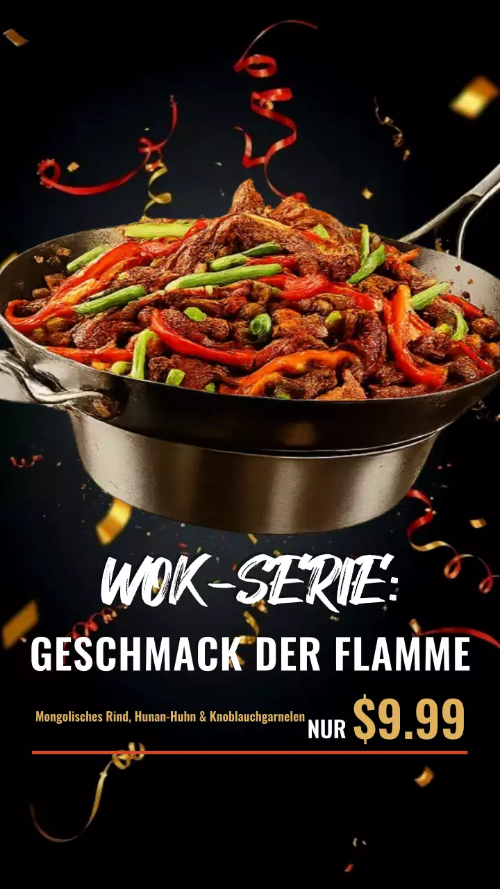 Instagram-Story zur Black Bold Food-Werbung
