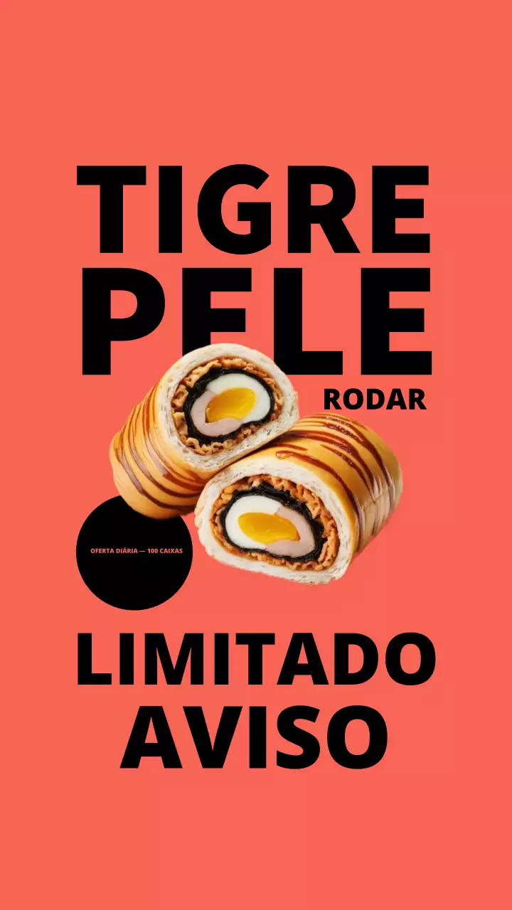 História do Instagram de promoção de alimentos modernos da Orange