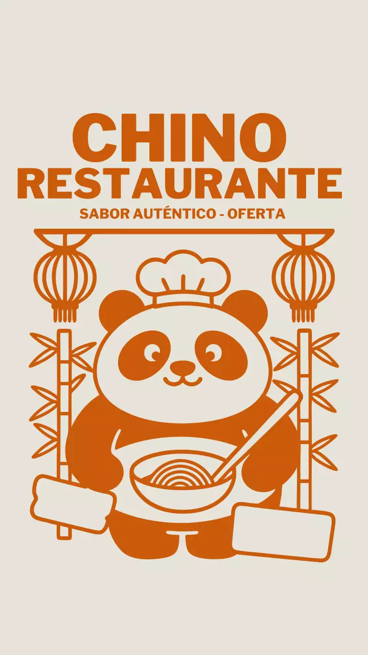 Historia de Instagram de promoción del restaurante tradicional Orange