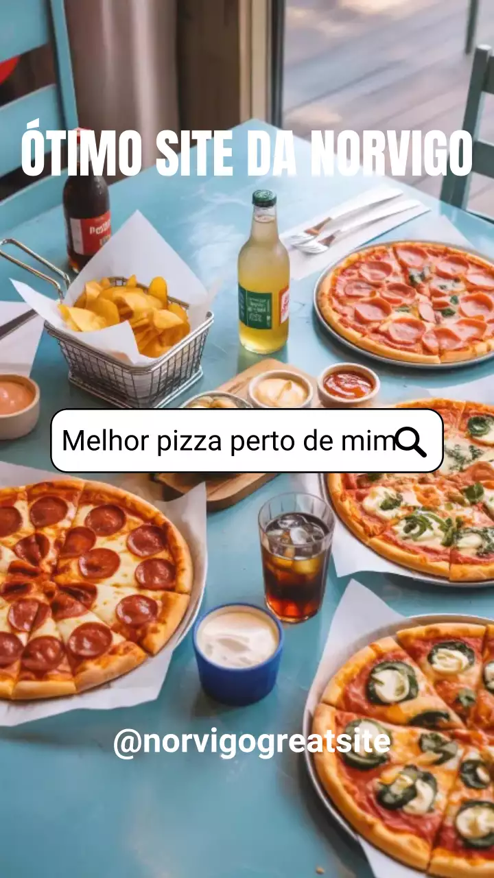 Publicação no Instagram sobre pizza azul moderna