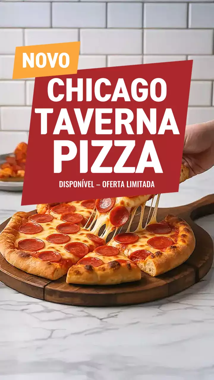 Postagem promocional da Red Bold Pizza no Instagram