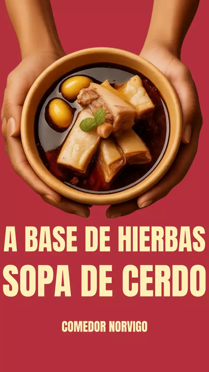 Historia de Instagram del anuncio de sopa tradicional roja