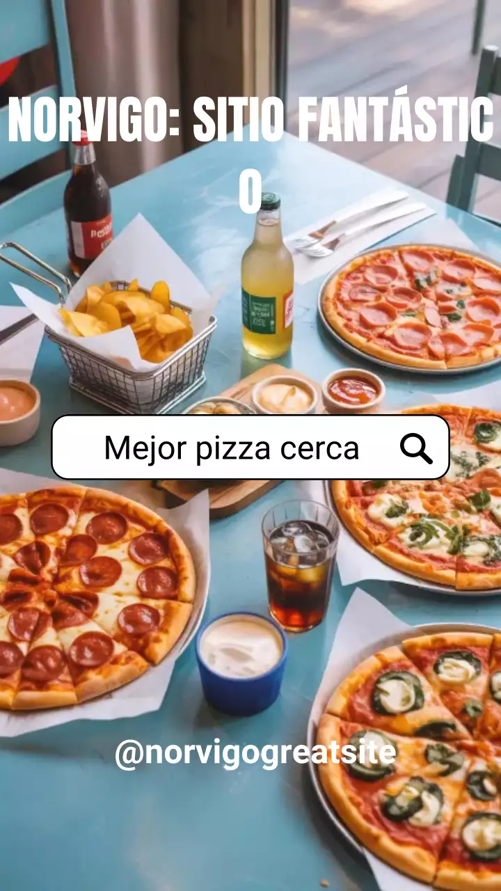 Publicación de Instagram del anuncio de Blue Modern Pizza