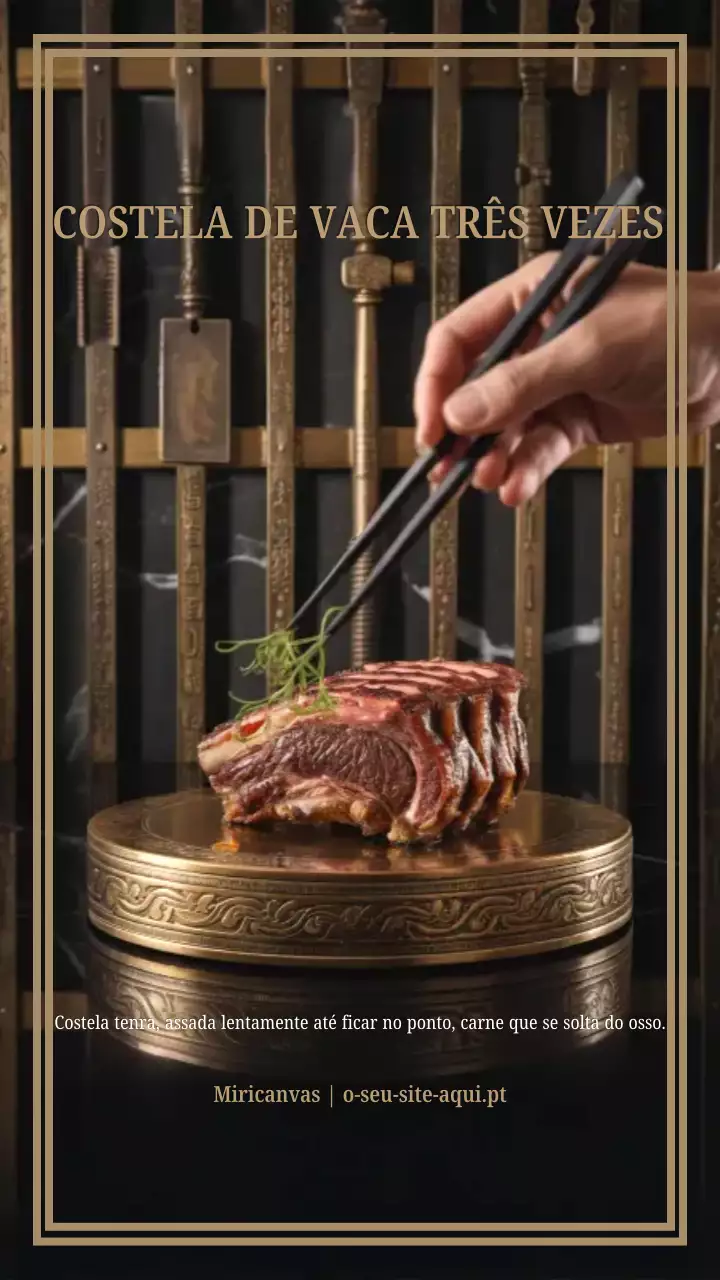 História do Instagram do Menu Gold Elegant Beef