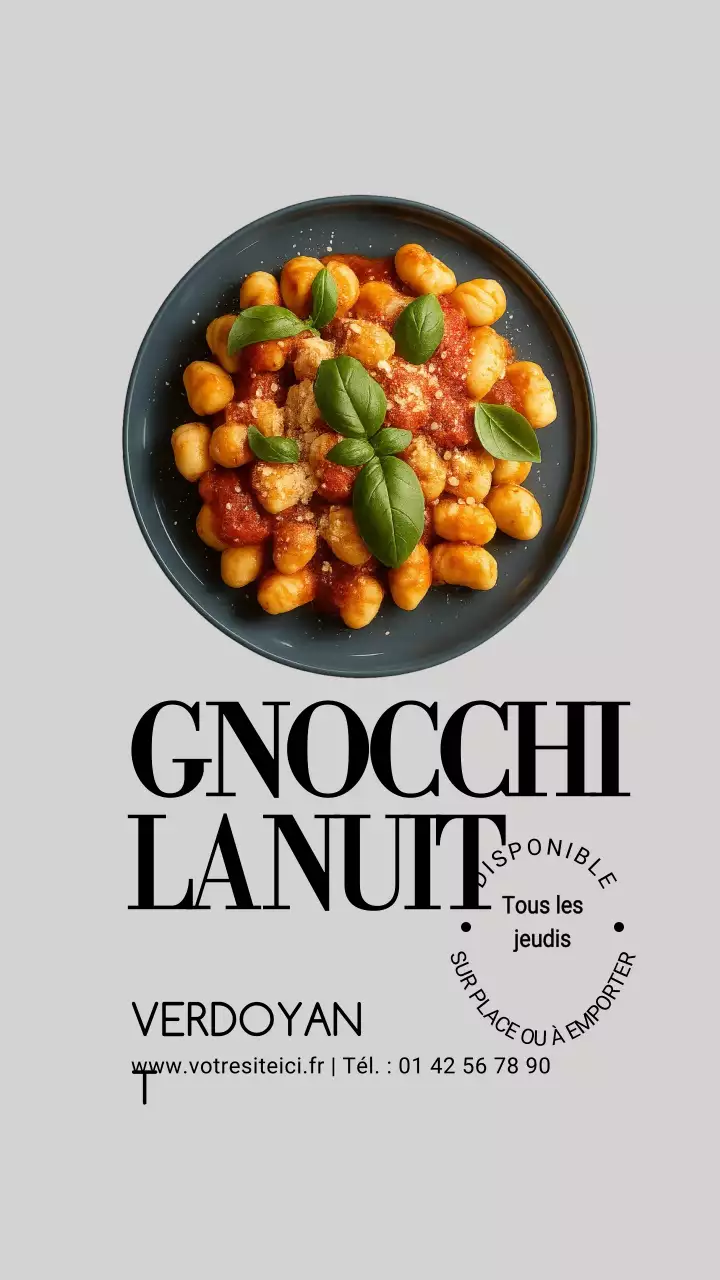 Publication Instagram promotionnelle de Grey Modern Food