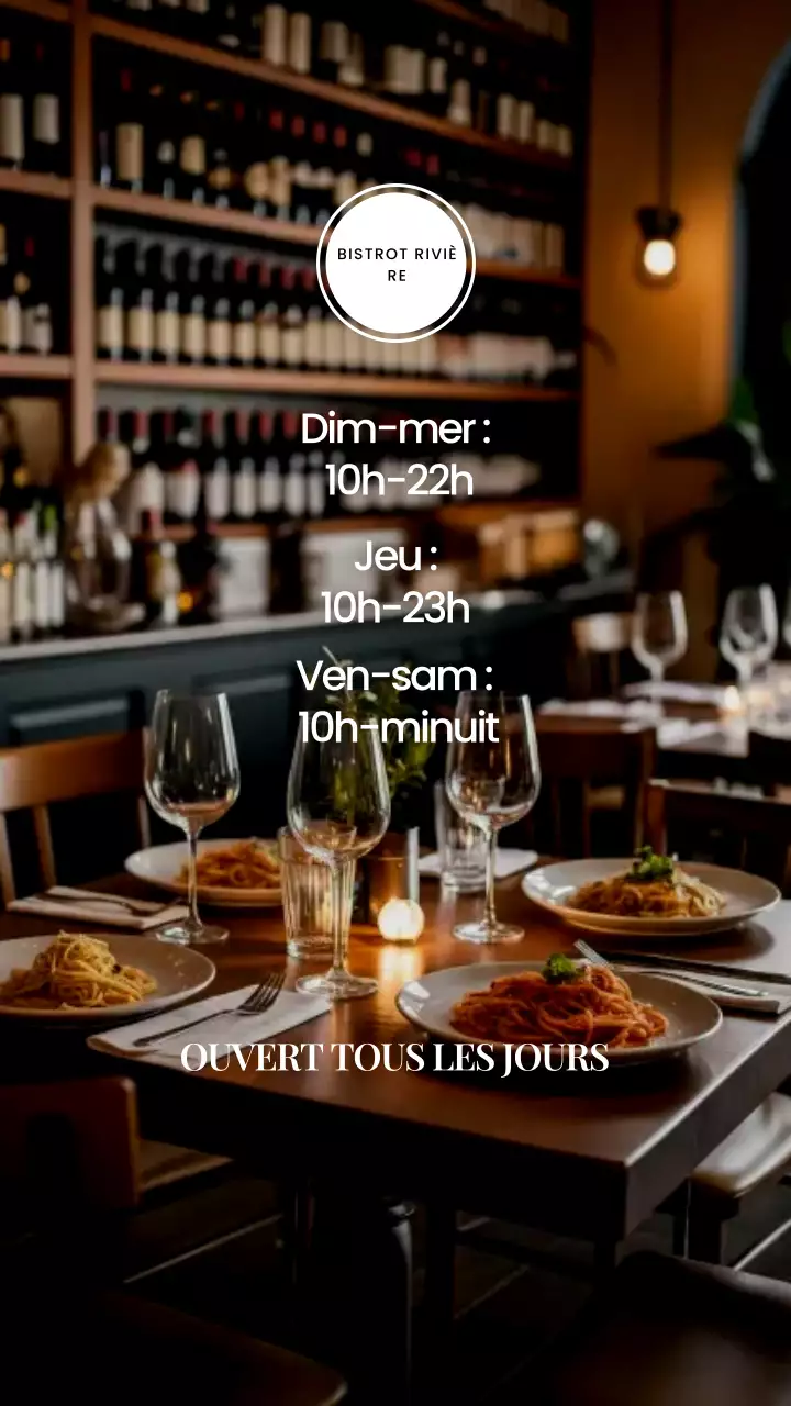 Annonce du restaurant Brown Rustic sur Instagram