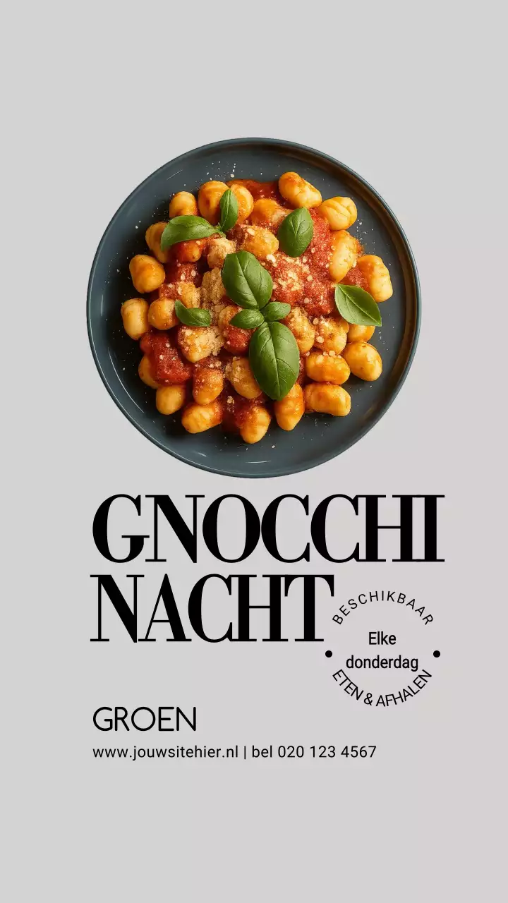 Instagram-bericht over promotie van Grey Modern Food