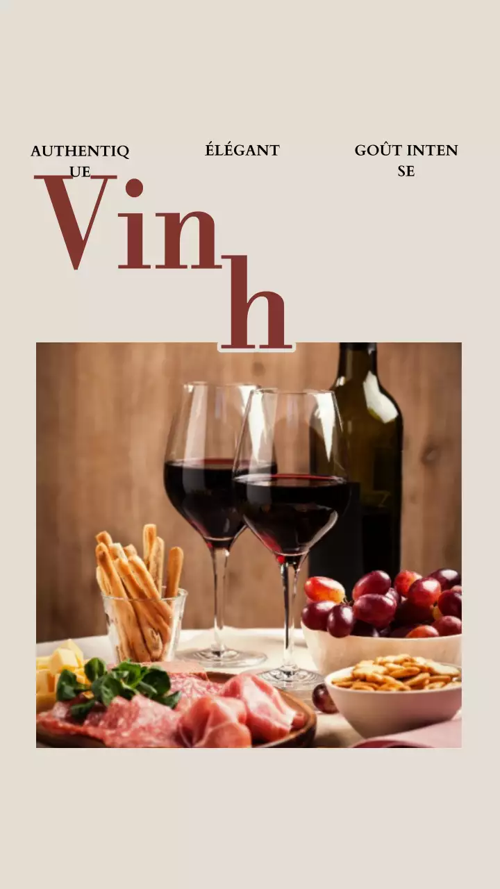 Publication Instagram d'invitation à un dîner élégant autour du vin