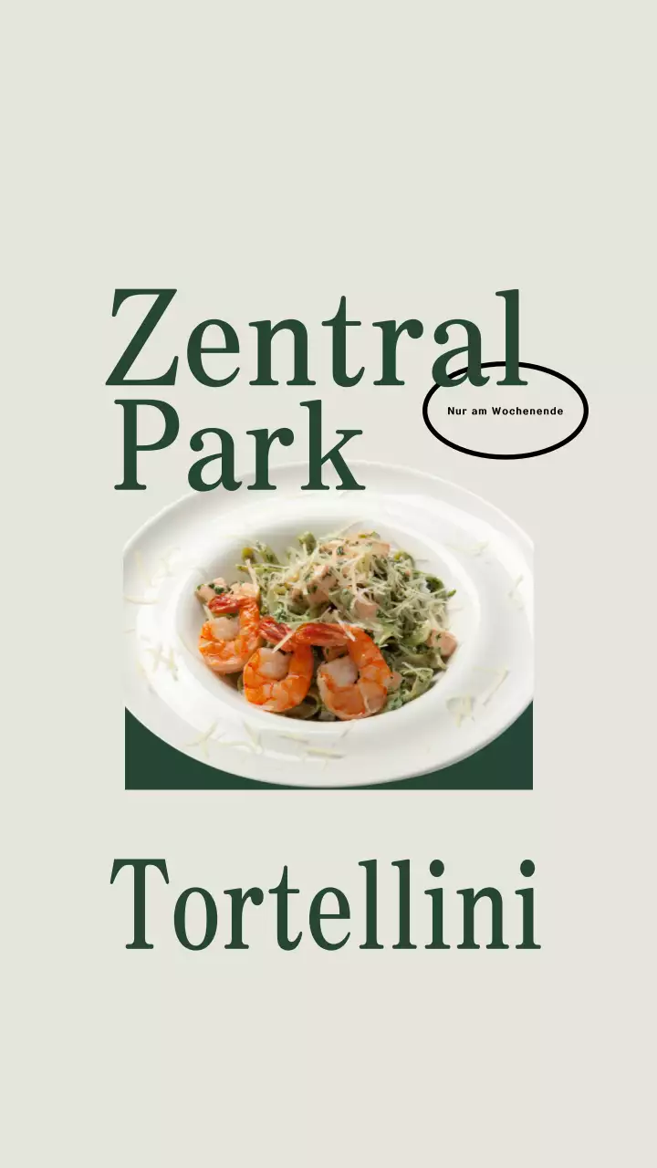 Instagram-Beitrag zu Werbung für Beige Modern Pasta