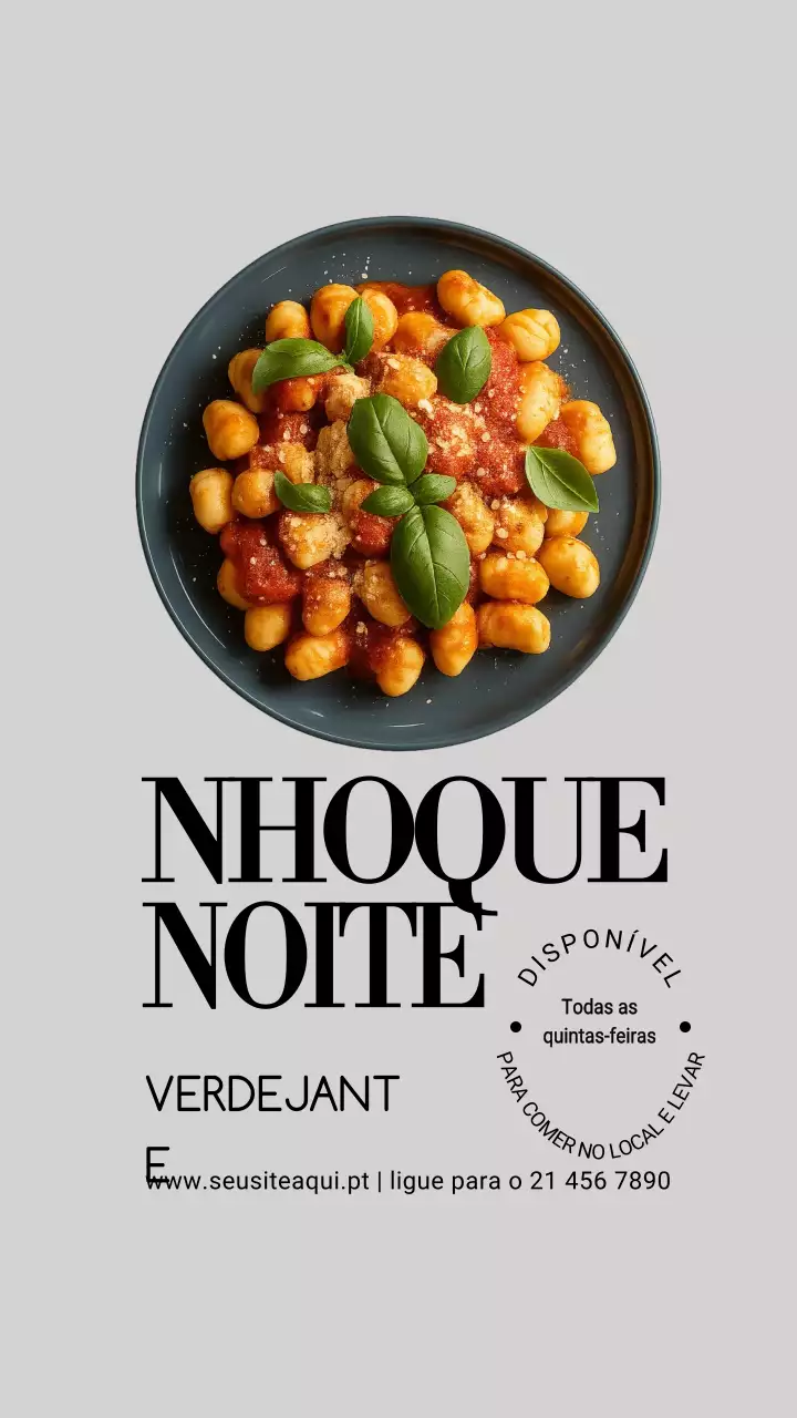 Postagem de promoção de comida moderna cinza no Instagram