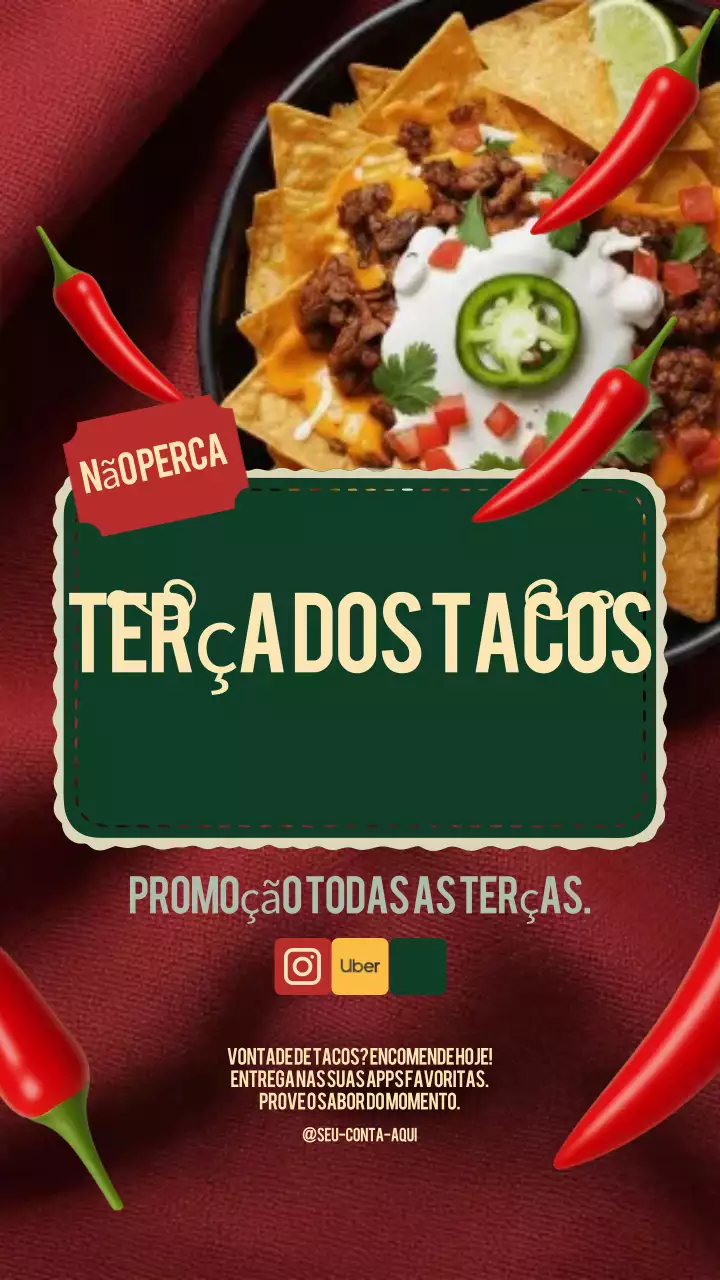 Postagem promocional do Red Trendy Taco no Instagram