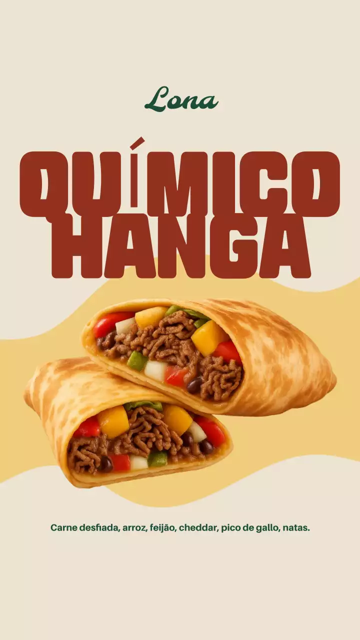 Publicação no Instagram sobre Chimichanga Moderna Bege