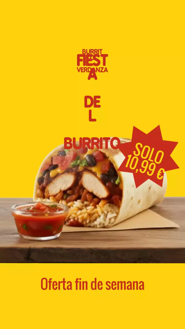 Historia de Instagram de promoción de Beige Bold Burrito