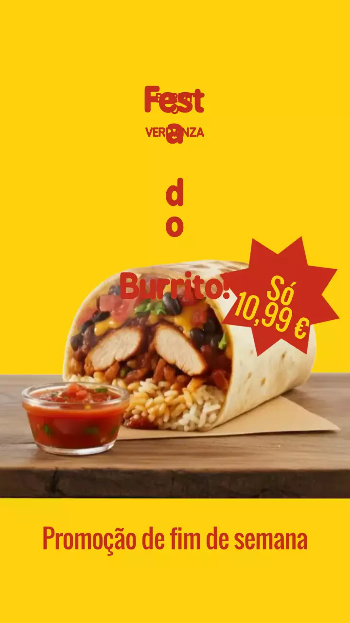 História do Instagram de promoção do Burrito Bege Bold