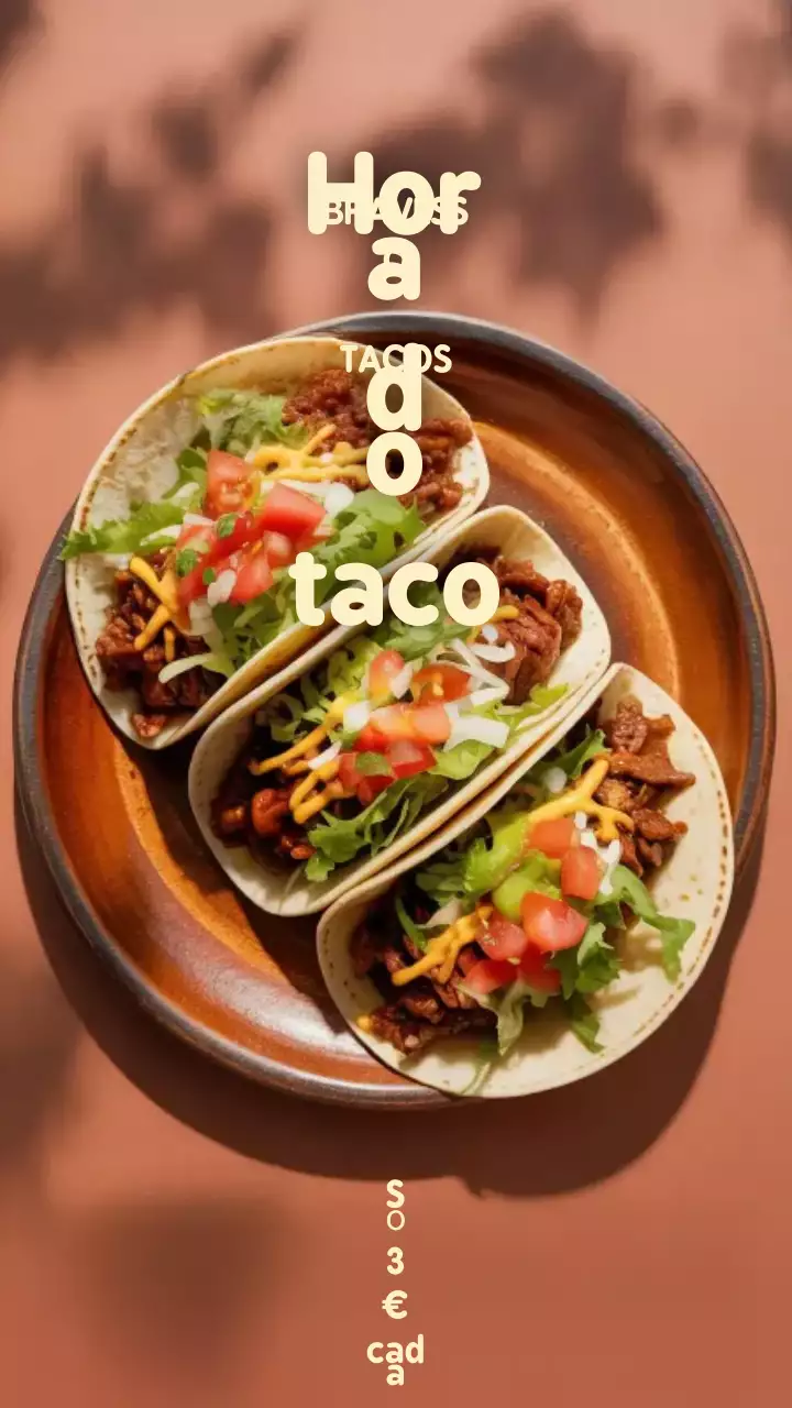 História do Instagram de promoção do Brown Rustic Taco