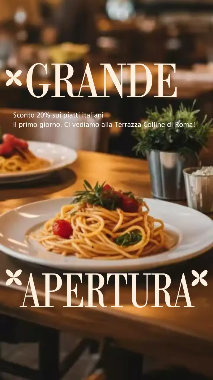 Post di Instagram promozionale del ristorante Brown Rustic