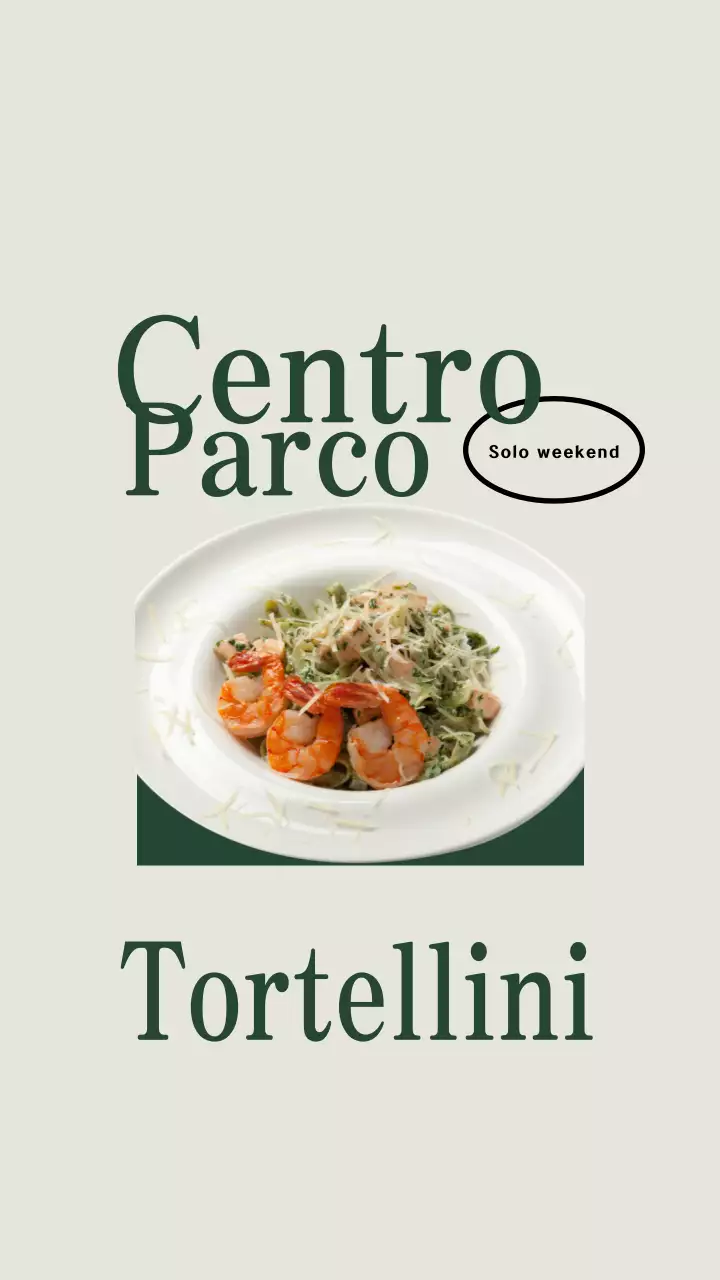 Pubblicità di pasta moderna beige su Instagram