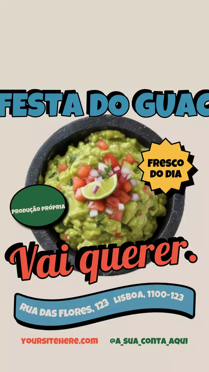 Postagem promocional do Green Bold Guacamole no Instagram