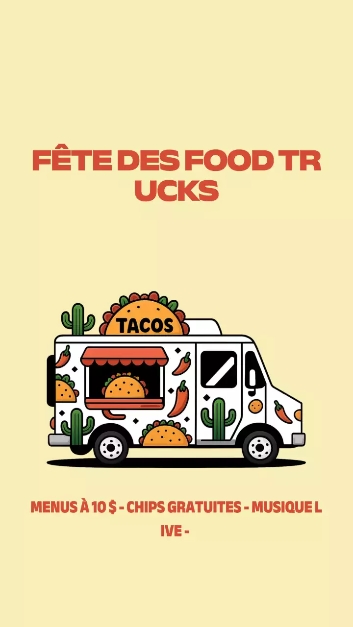 Histoire Instagram de promotion de nourriture rétro beige