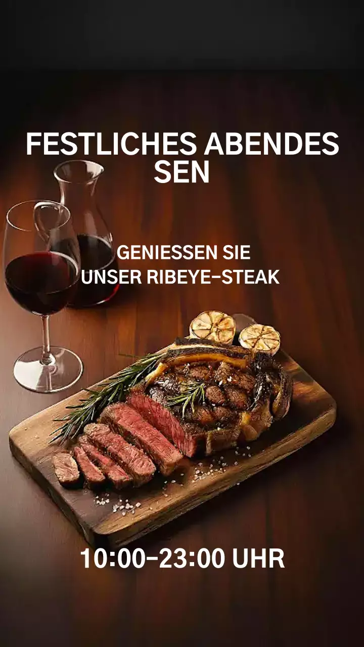 Brown Rustic Dinner Werbung Instagram Post
